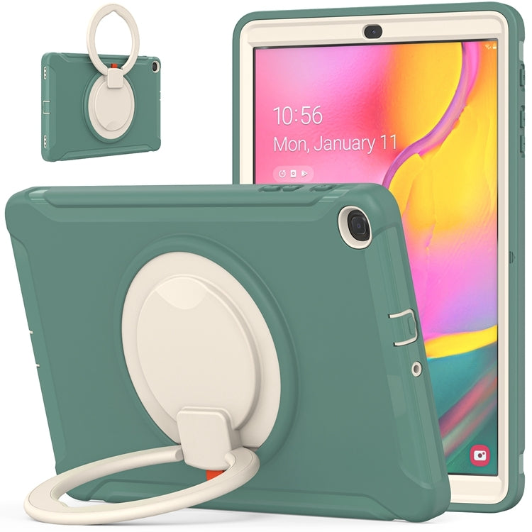 For Samsung Galaxy Tab A 10.1 T515/T510 2019 Shockproof TPU + PC Protective Case with 360 Degree Rotation Foldable Handle Grip Holder & Pen Slot