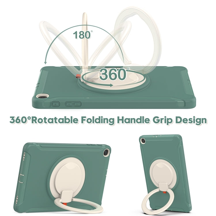 For Samsung Galaxy Tab A 10.1 T515/T510 2019 Shockproof TPU + PC Protective Case with 360 Degree Rotation Foldable Handle Grip Holder & Pen Slot