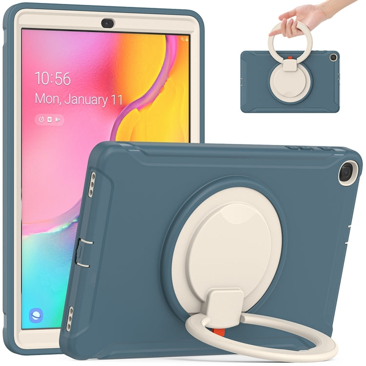 For Samsung Galaxy Tab A 10.1 T515/T510 2019 Shockproof TPU + PC Protective Case with 360 Degree Rotation Foldable Handle Grip Holder & Pen Slot