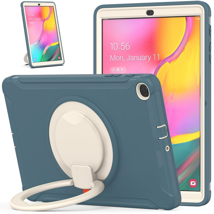 For Samsung Galaxy Tab A 10.1 T515/T510 2019 Shockproof TPU + PC Protective Case with 360 Degree Rotation Foldable Handle Grip Holder & Pen Slot
