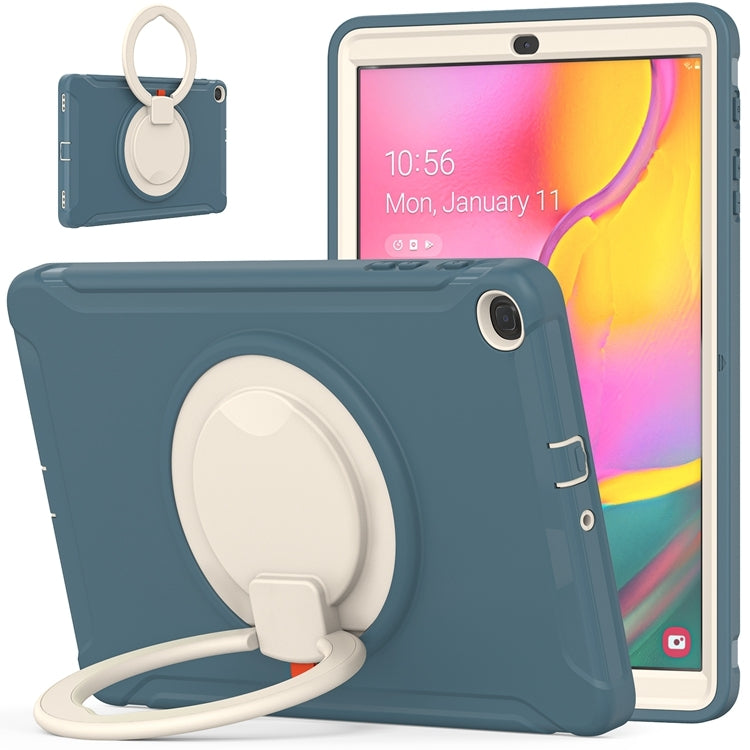 For Samsung Galaxy Tab A 10.1 T515/T510 2019 Shockproof TPU + PC Protective Case with 360 Degree Rotation Foldable Handle Grip Holder & Pen Slot