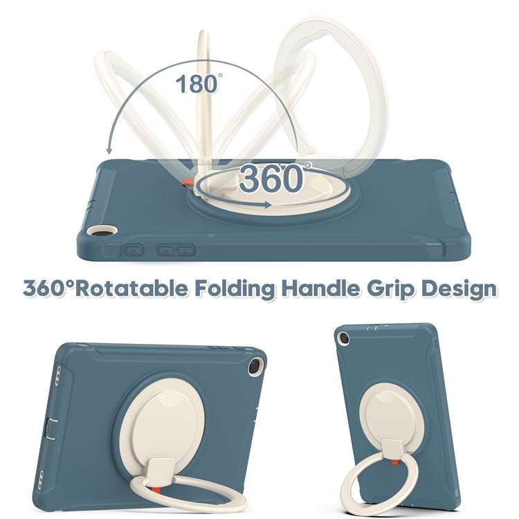 For Samsung Galaxy Tab A 10.1 T515/T510 2019 Shockproof TPU + PC Protective Case with 360 Degree Rotation Foldable Handle Grip Holder & Pen Slot