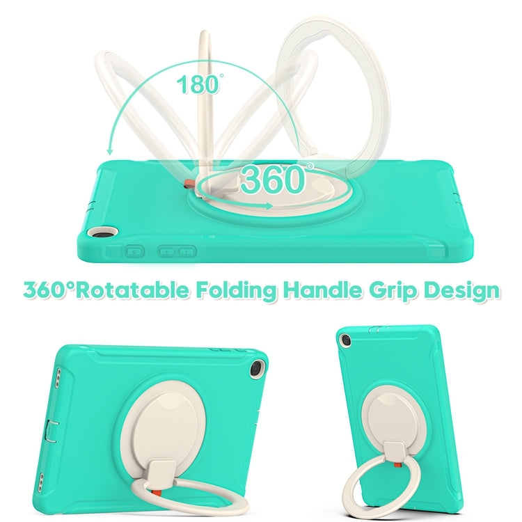 For Samsung Galaxy Tab A 10.1 T515/T510 2019 Shockproof TPU + PC Protective Case with 360 Degree Rotation Foldable Handle Grip Holder & Pen Slot
