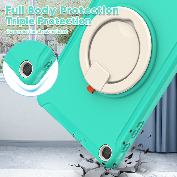 For Samsung Galaxy Tab A 10.1 T515/T510 2019 Shockproof TPU + PC Protective Case with 360 Degree Rotation Foldable Handle Grip Holder & Pen Slot