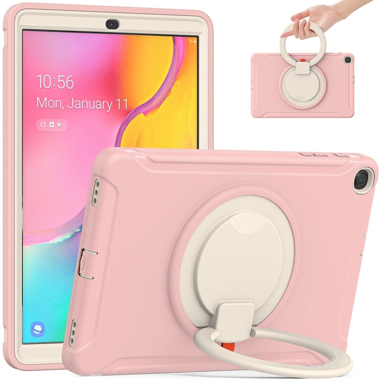 For Samsung Galaxy Tab A 10.1 T515/T510 2019 Shockproof TPU + PC Protective Case with 360 Degree Rotation Foldable Handle Grip Holder & Pen Slot
