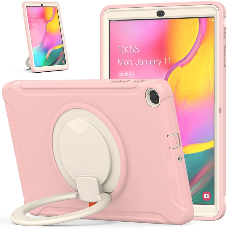 For Samsung Galaxy Tab A 10.1 T515/T510 2019 Shockproof TPU + PC Protective Case with 360 Degree Rotation Foldable Handle Grip Holder & Pen Slot