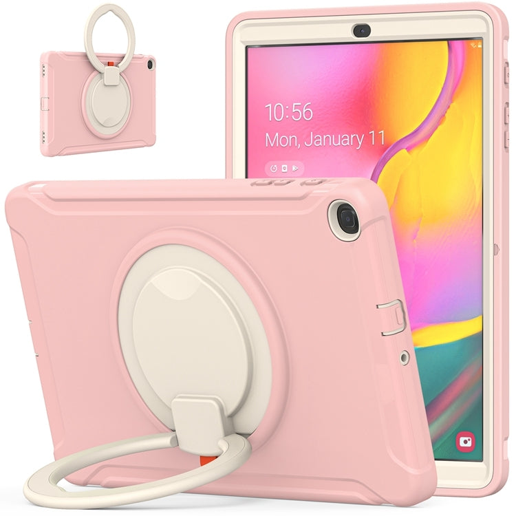 For Samsung Galaxy Tab A 10.1 T515/T510 2019 Shockproof TPU + PC Protective Case with 360 Degree Rotation Foldable Handle Grip Holder & Pen Slot