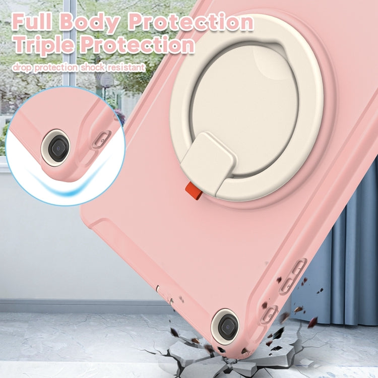 For Samsung Galaxy Tab A 10.1 T515/T510 2019 Shockproof TPU + PC Protective Case with 360 Degree Rotation Foldable Handle Grip Holder & Pen Slot