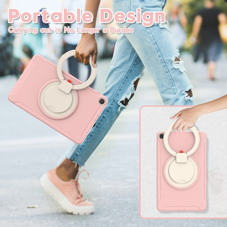 For Samsung Galaxy Tab A 10.1 T515/T510 2019 Shockproof TPU + PC Protective Case with 360 Degree Rotation Foldable Handle Grip Holder & Pen Slot