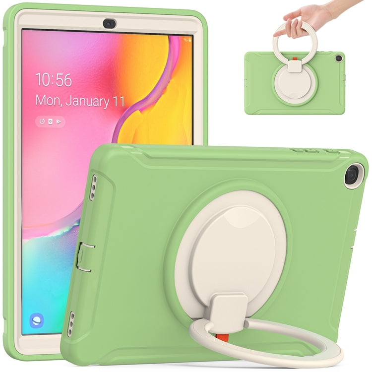 For Samsung Galaxy Tab A 10.1 T515/T510 2019 Shockproof TPU + PC Protective Case with 360 Degree Rotation Foldable Handle Grip Holder & Pen Slot