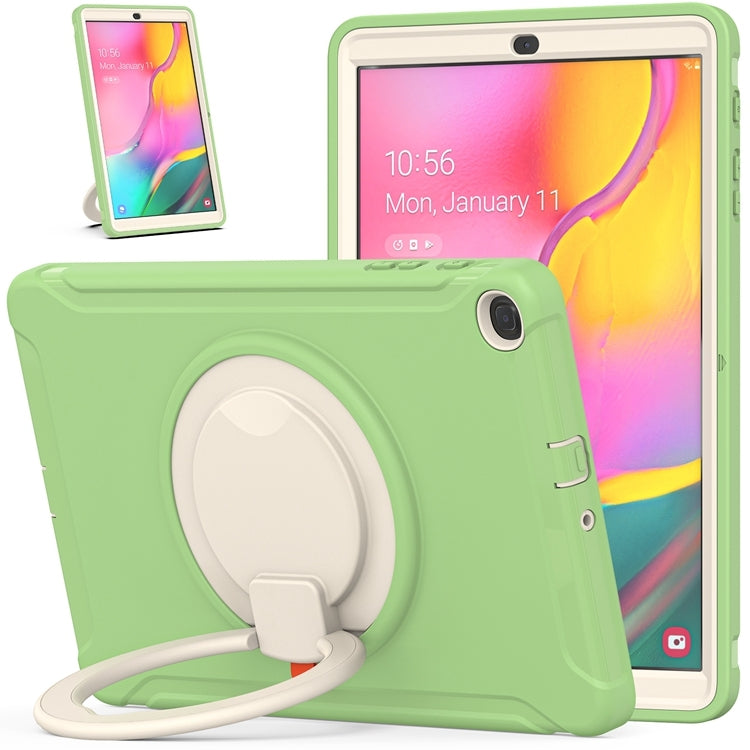 For Samsung Galaxy Tab A 10.1 T515/T510 2019 Shockproof TPU + PC Protective Case with 360 Degree Rotation Foldable Handle Grip Holder & Pen Slot