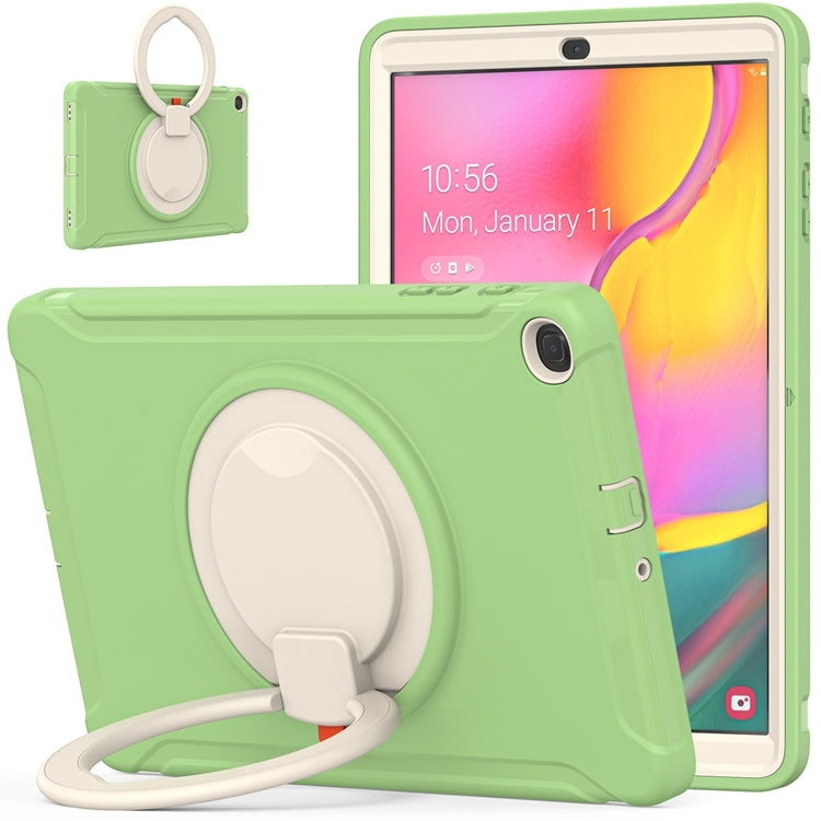 For Samsung Galaxy Tab A 10.1 T515/T510 2019 Shockproof TPU + PC Protective Case with 360 Degree Rotation Foldable Handle Grip Holder & Pen Slot