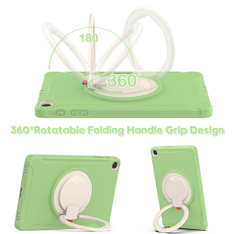 For Samsung Galaxy Tab A 10.1 T515/T510 2019 Shockproof TPU + PC Protective Case with 360 Degree Rotation Foldable Handle Grip Holder & Pen Slot