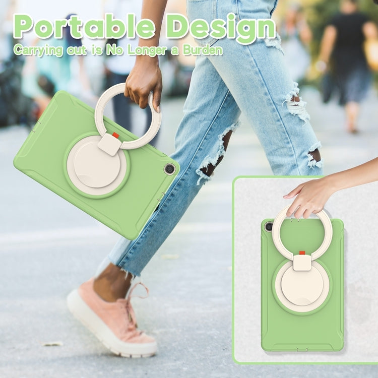 For Samsung Galaxy Tab A 10.1 T515/T510 2019 Shockproof TPU + PC Protective Case with 360 Degree Rotation Foldable Handle Grip Holder & Pen Slot