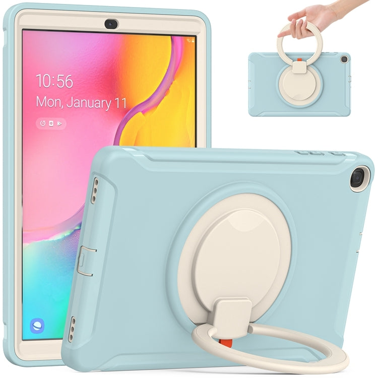 For Samsung Galaxy Tab A 10.1 T515/T510 2019 Shockproof TPU + PC Protective Case with 360 Degree Rotation Foldable Handle Grip Holder & Pen Slot