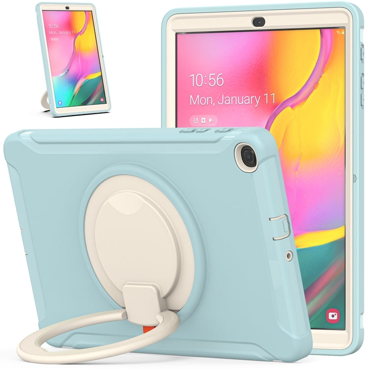 For Samsung Galaxy Tab A 10.1 T515/T510 2019 Shockproof TPU + PC Protective Case with 360 Degree Rotation Foldable Handle Grip Holder & Pen Slot