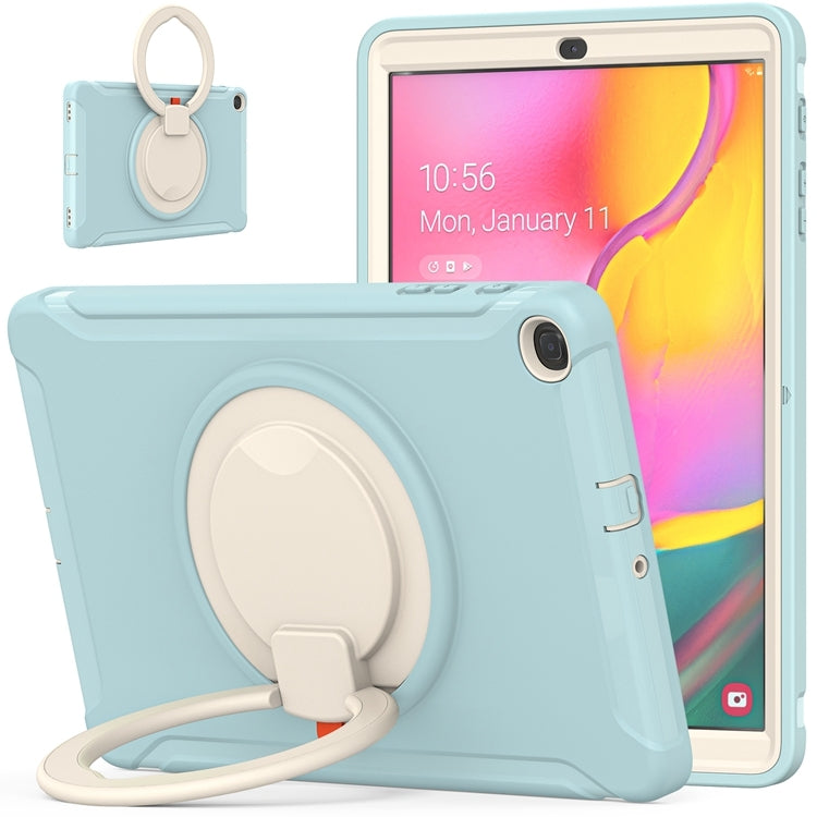 For Samsung Galaxy Tab A 10.1 T515/T510 2019 Shockproof TPU + PC Protective Case with 360 Degree Rotation Foldable Handle Grip Holder & Pen Slot