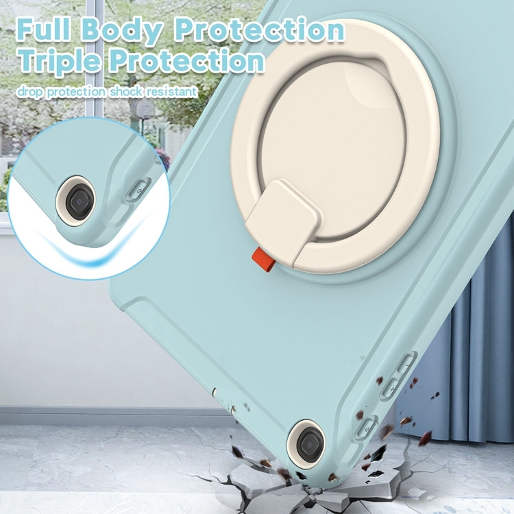 For Samsung Galaxy Tab A 10.1 T515/T510 2019 Shockproof TPU + PC Protective Case with 360 Degree Rotation Foldable Handle Grip Holder & Pen Slot