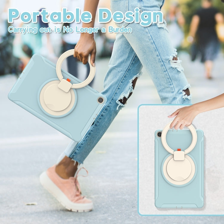 For Samsung Galaxy Tab A 10.1 T515/T510 2019 Shockproof TPU + PC Protective Case with 360 Degree Rotation Foldable Handle Grip Holder & Pen Slot