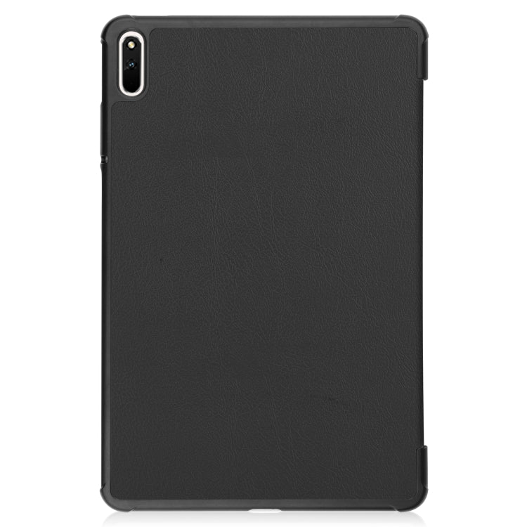 For Huawei MatePad 11 2021 Custer Texture Horizontal Flip Leather Case with Three-folding Holder & Sleep / Wake-up Function