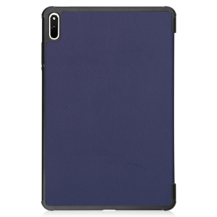 For Huawei MatePad 11 2021 Custer Texture Horizontal Flip Leather Case with Three-folding Holder & Sleep / Wake-up Function