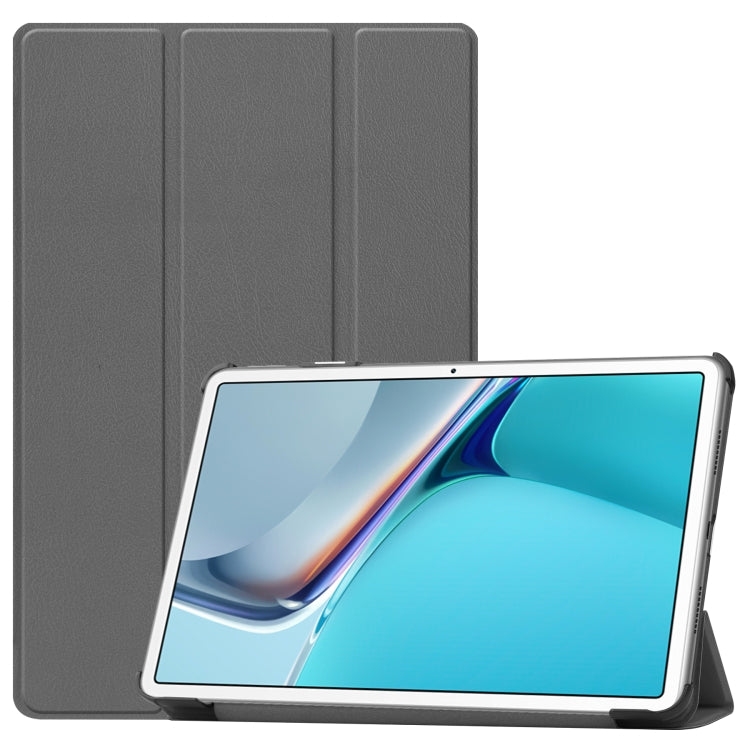 For Huawei MatePad 11 2021 Custer Texture Horizontal Flip Leather Case with Three-folding Holder & Sleep / Wake-up Function