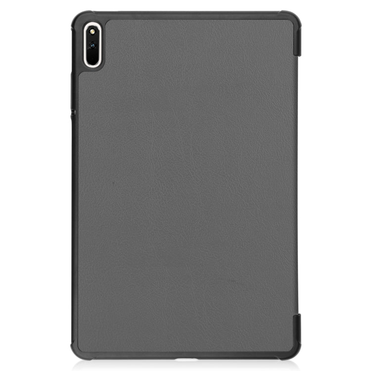 For Huawei MatePad 11 2021 Custer Texture Horizontal Flip Leather Case with Three-folding Holder & Sleep / Wake-up Function