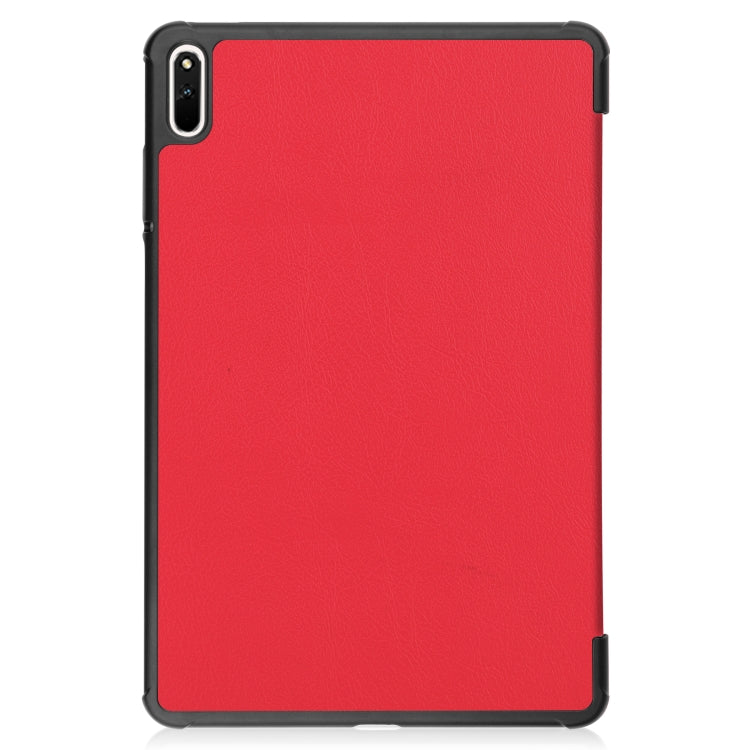 For Huawei MatePad 11 2021 Custer Texture Horizontal Flip Leather Case with Three-folding Holder & Sleep / Wake-up Function