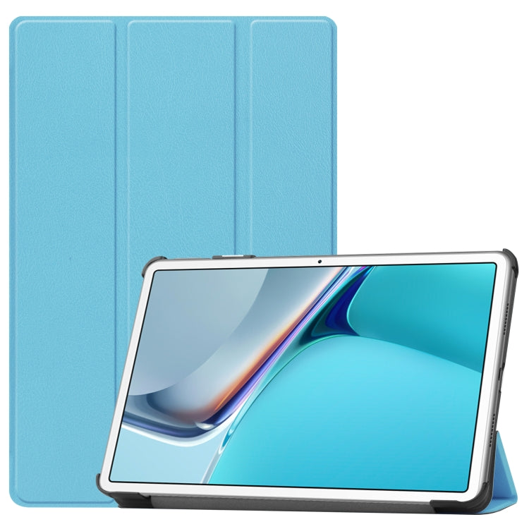 For Huawei MatePad 11 2021 Custer Texture Horizontal Flip Leather Case with Three-folding Holder & Sleep / Wake-up Function