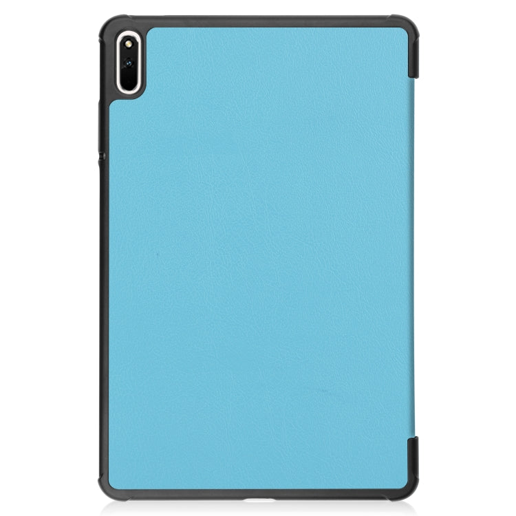 For Huawei MatePad 11 2021 Custer Texture Horizontal Flip Leather Case with Three-folding Holder & Sleep / Wake-up Function