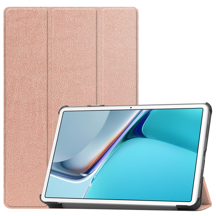 For Huawei MatePad 11 2021 Custer Texture Horizontal Flip Leather Case with Three-folding Holder & Sleep / Wake-up Function