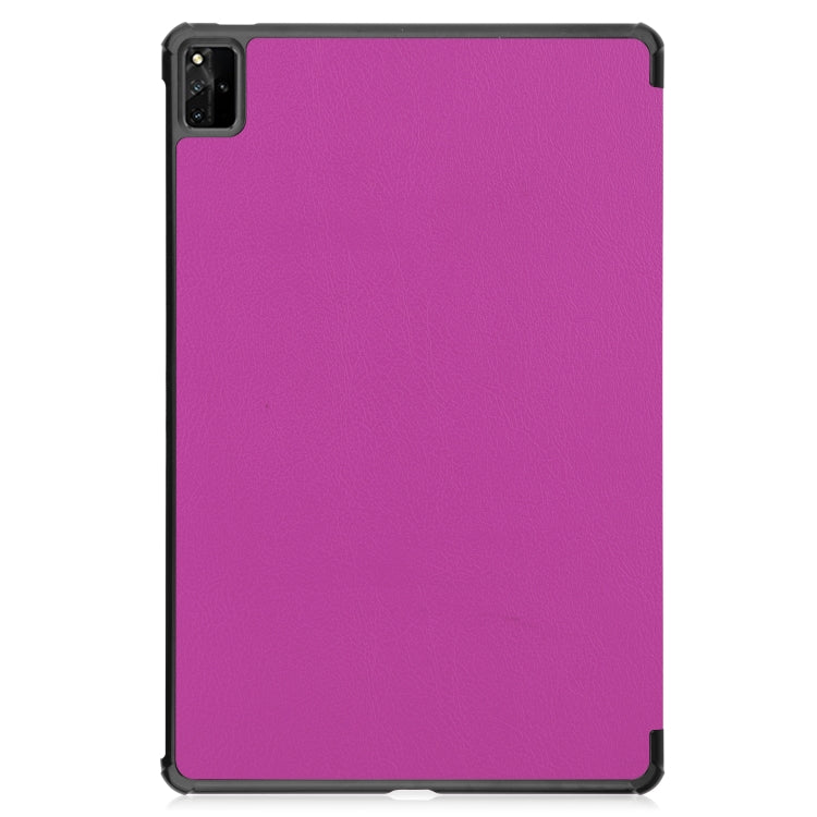 For Huawei MatePad Pro 12.6 2021 Custer Texture Horizontal Flip Leather Case with Three-folding Holder & Sleep / Wake-up Function