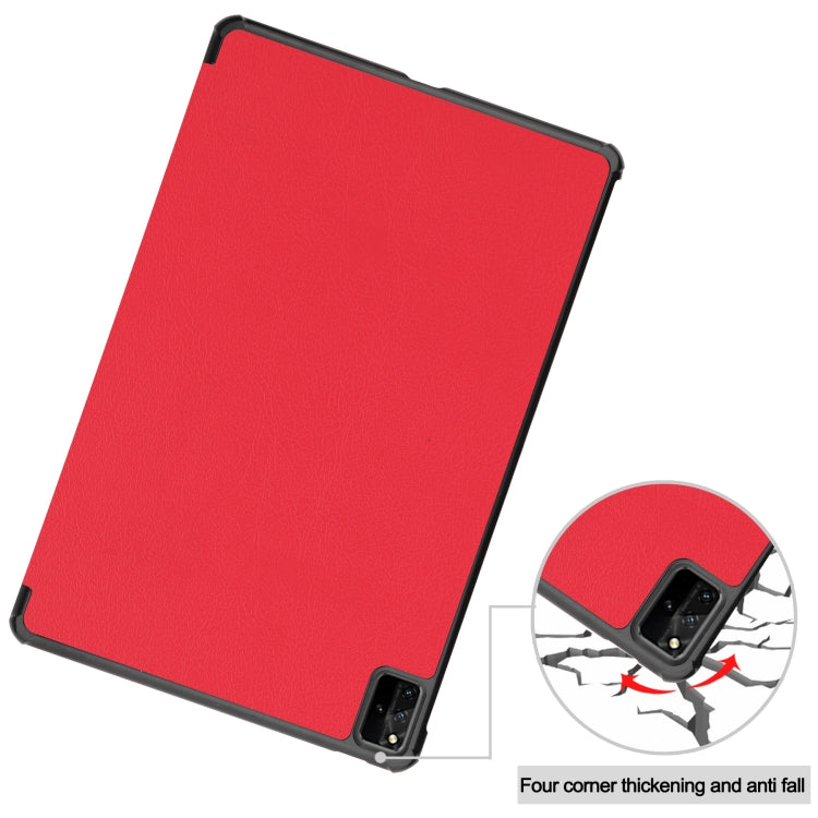 For Huawei MatePad Pro 12.6 2021 Custer Texture Horizontal Flip Leather Case with Three-folding Holder & Sleep / Wake-up Function
