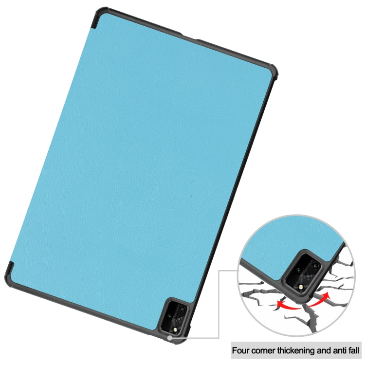 For Huawei MatePad Pro 12.6 2021 Custer Texture Horizontal Flip Leather Case with Three-folding Holder & Sleep / Wake-up Function