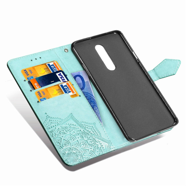 For Nokia 3.2 Halfway Mandala Embossing Pattern Horizontal Flip Leather Case with Holder & Card Slots & Wallet & Lanyard