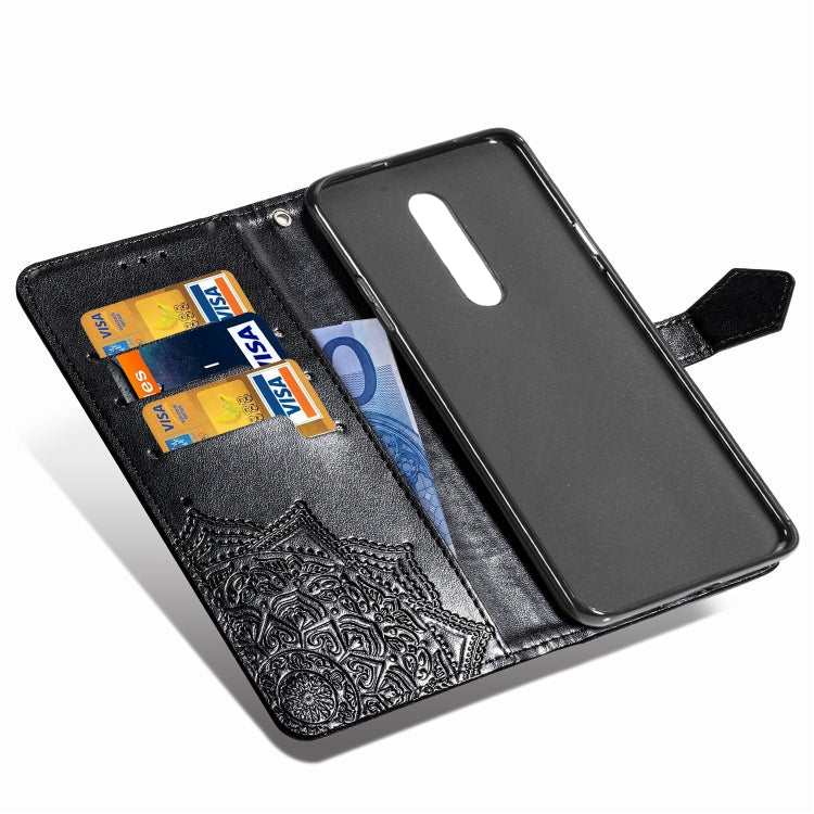 For Nokia 3.2 Halfway Mandala Embossing Pattern Horizontal Flip Leather Case with Holder & Card Slots & Wallet & Lanyard