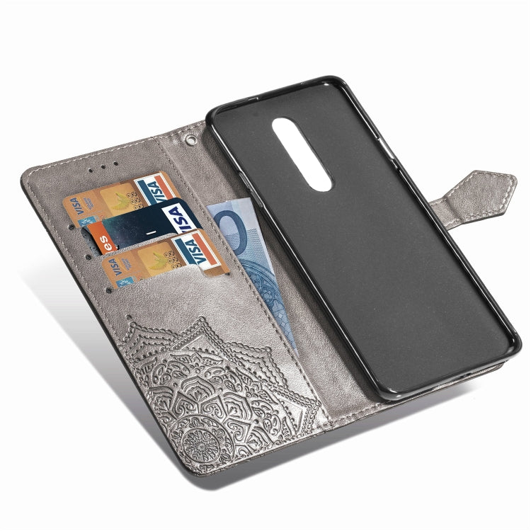 For Nokia 3.2 Halfway Mandala Embossing Pattern Horizontal Flip Leather Case with Holder & Card Slots & Wallet & Lanyard