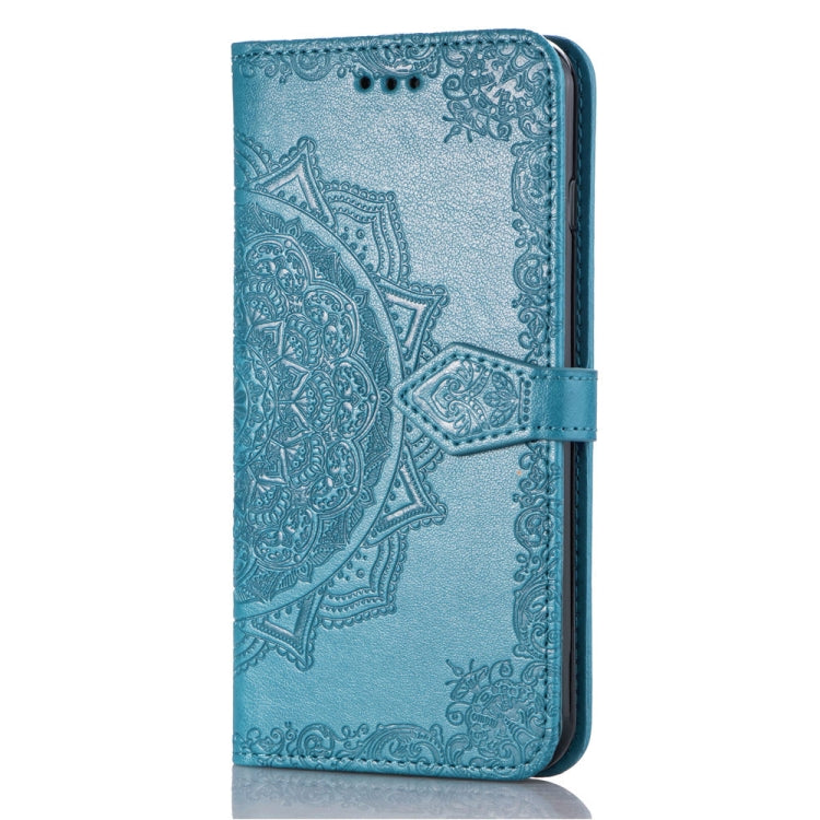 For Nokia 9 Halfway Mandala Embossing Pattern Horizontal Flip Leather Case with Holder & Card Slots & Wallet & Lanyard