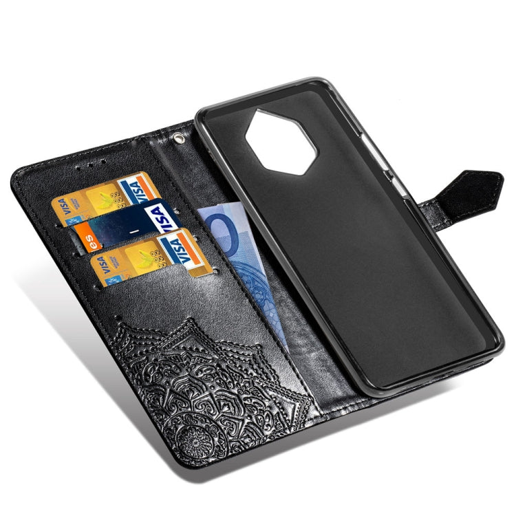 For Nokia 9 Halfway Mandala Embossing Pattern Horizontal Flip Leather Case with Holder & Card Slots & Wallet & Lanyard