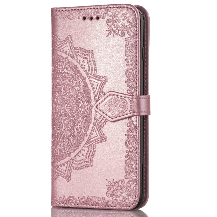 For Nokia 9 Halfway Mandala Embossing Pattern Horizontal Flip Leather Case with Holder & Card Slots & Wallet & Lanyard