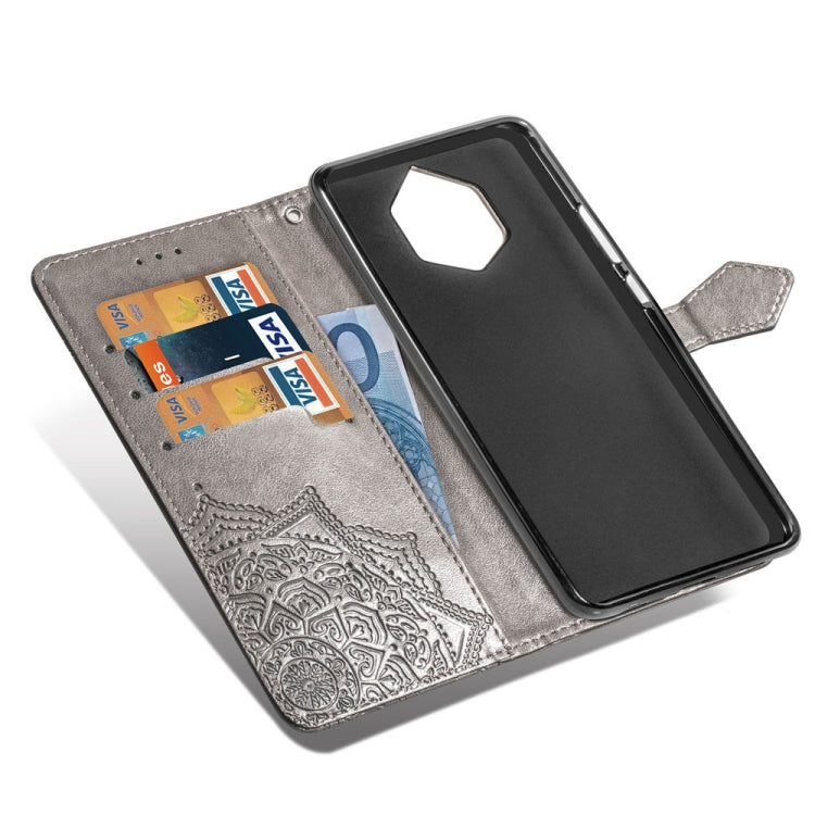 For Nokia 9 Halfway Mandala Embossing Pattern Horizontal Flip Leather Case with Holder & Card Slots & Wallet & Lanyard