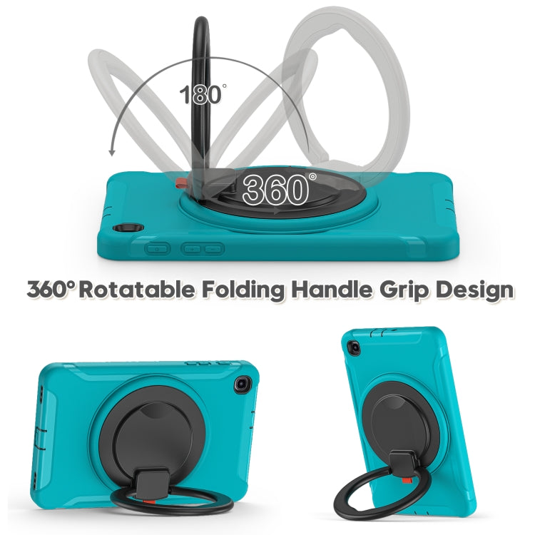 For Samsung Galaxy Tab A 8.4 T307 2020 Shockproof TPU + PC Protective Case with 360 Degree Rotation Foldable Handle Grip Holder & Pen Slot