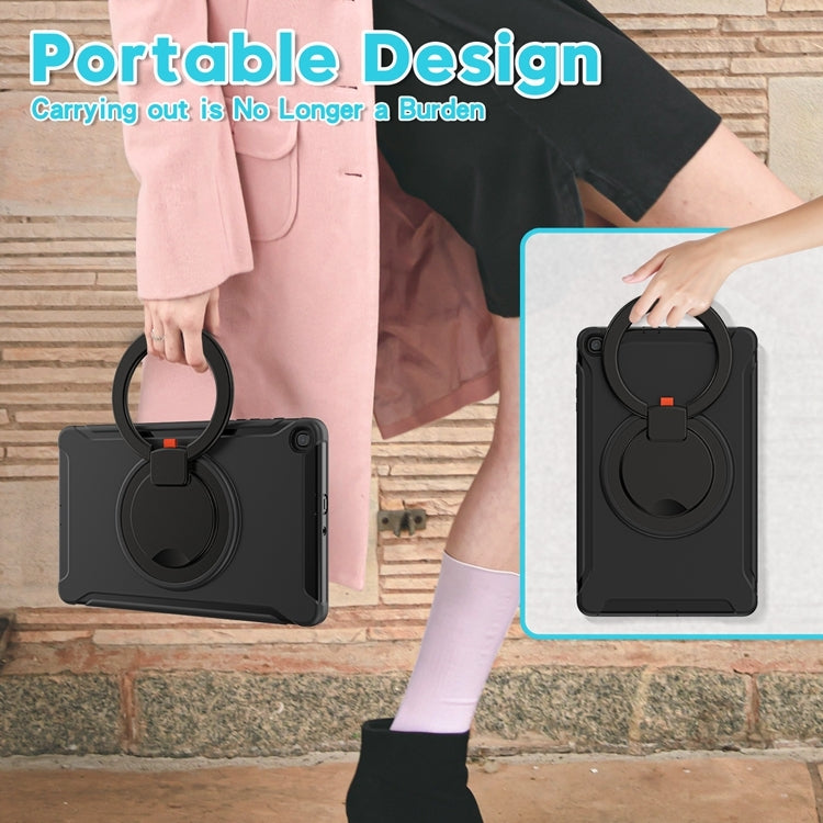 For Samsung Galaxy Tab A 10.1 T515/T510 2019 Shockproof TPU + PC Protective Case with 360 Degree Rotation Foldable Handle Grip Holder & Pen Slot