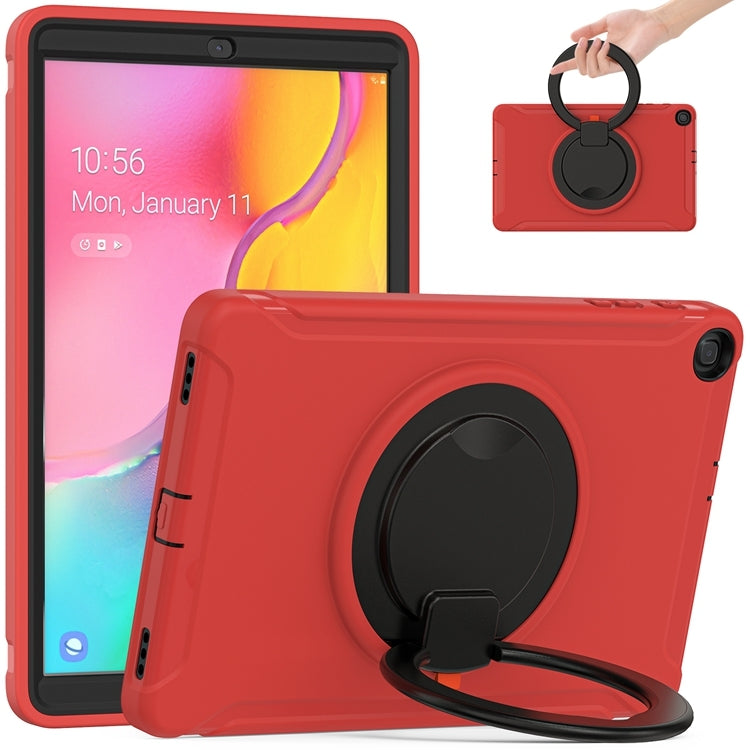 For Samsung Galaxy Tab A 10.1 T515/T510 2019 Shockproof TPU + PC Protective Case with 360 Degree Rotation Foldable Handle Grip Holder & Pen Slot