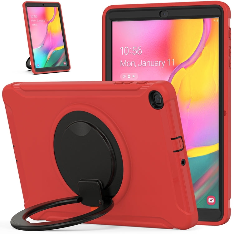 For Samsung Galaxy Tab A 10.1 T515/T510 2019 Shockproof TPU + PC Protective Case with 360 Degree Rotation Foldable Handle Grip Holder & Pen Slot