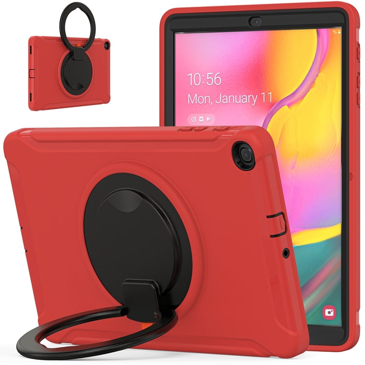 For Samsung Galaxy Tab A 10.1 T515/T510 2019 Shockproof TPU + PC Protective Case with 360 Degree Rotation Foldable Handle Grip Holder & Pen Slot
