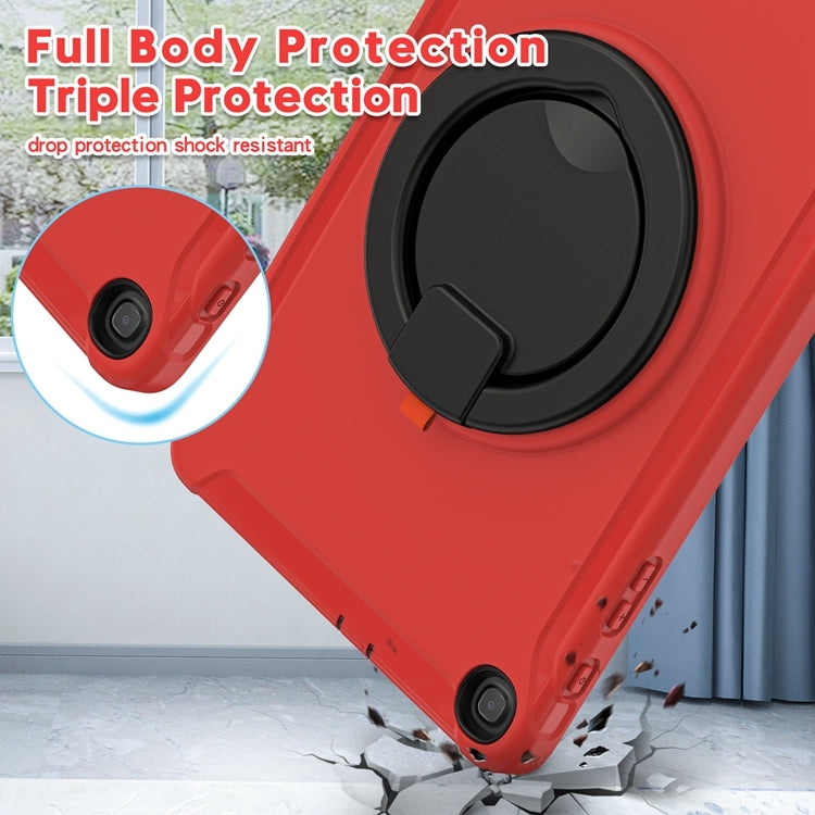 For Samsung Galaxy Tab A 10.1 T515/T510 2019 Shockproof TPU + PC Protective Case with 360 Degree Rotation Foldable Handle Grip Holder & Pen Slot
