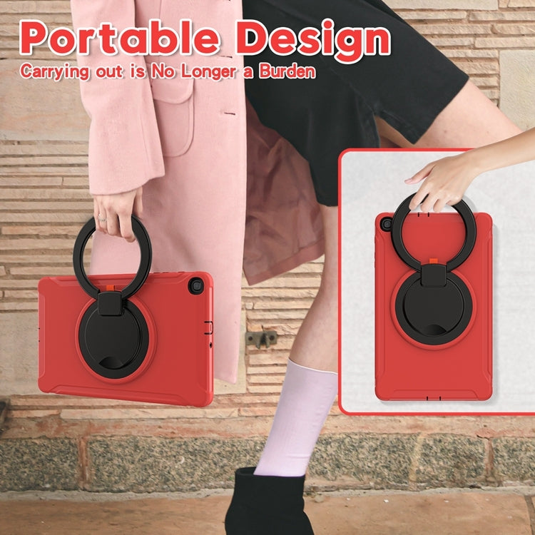 For Samsung Galaxy Tab A 10.1 T515/T510 2019 Shockproof TPU + PC Protective Case with 360 Degree Rotation Foldable Handle Grip Holder & Pen Slot
