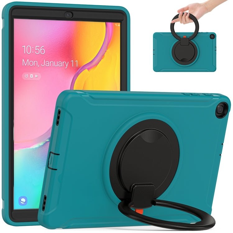 For Samsung Galaxy Tab A 10.1 T515/T510 2019 Shockproof TPU + PC Protective Case with 360 Degree Rotation Foldable Handle Grip Holder & Pen Slot