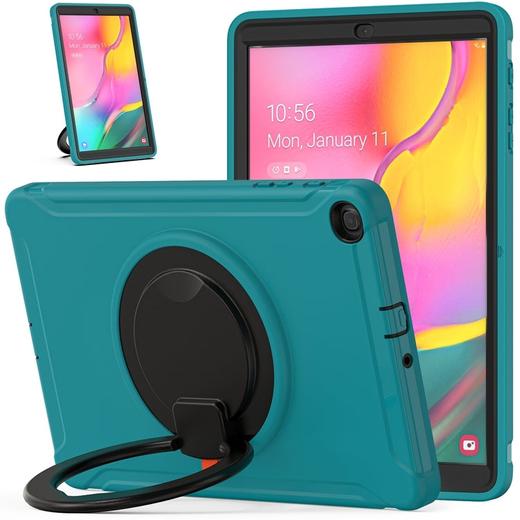 For Samsung Galaxy Tab A 10.1 T515/T510 2019 Shockproof TPU + PC Protective Case with 360 Degree Rotation Foldable Handle Grip Holder & Pen Slot